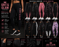 G&G Fun Styles Leggings - 10 styles Pink Fade Pop Stealth Camo Rose Blush Pink Marble Wild Confidence Mesh Vibes Bold Stripe Splatter Energy Athletic Stripes Lavender Dream