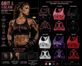 G&G High-Impact Sports Bra - 6 colors Icon Black Elite Pink Stealth Black Fierce White Royal Purple Bold Red