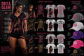 G&G Fighter Contoured Tee - Strong is My Attitude - Black Pink Black Gold White Black