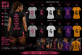 G&G Signature Contoured Tee - 6 colors Heather Gray Pink Black Pink White Black Black Gold Royal Purple Pink Gold Black