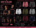 G&G Mid-Length Fan Shorts - 9 colors Black Pink Charcoal White Military Green Heather Gray Black Gold Burgundy Navy