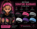 G&G Kids Signature Headband - 6 colors Black Hot Pink Heather Gray White Royal Purple Light Blue