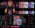 G&G Kids Signature Fighter Tee - 6 colors Black Hot Pink Heather Gray White Royal Purple Light Blue