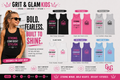 Grit & Glam Kids Tank Top Strong Confident Stylish - 6 colors