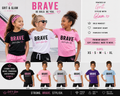 Grit & Glam Kids Brave T-Shirt Be Bold Be You - 6 colors XS-XL
