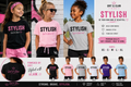 Grit & Glam Kids Stylish T-Shirt Be Your Own Kind of Beautiful - 6 colors XS-XL