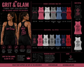 Grit & Glam Women's Contoured Tank Top - 7 colorways Sweat With Style