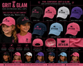 Grit & Glam Kids Distressed Ball Cap - 6 colorways adjustable fit
