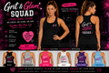 Grit & Glam Squad Tank Top - 6 colors Black Heather Gray Hot Pink White Royal Purple Light Blue