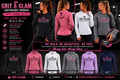 Grit & Glam Women's Lightweight Hoodie With Thumb Holes - 6 colors